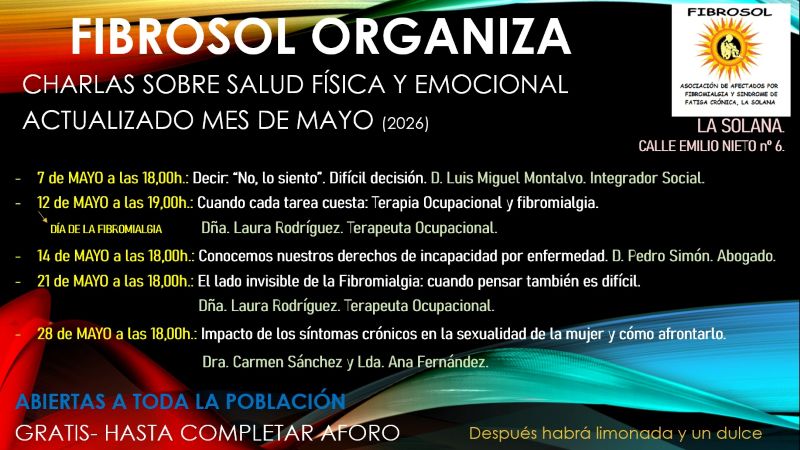 DÍA MUNDIAL DE LA FIBROMIALGIA Y SÍNDROME DE FATIGA CRÓNICA